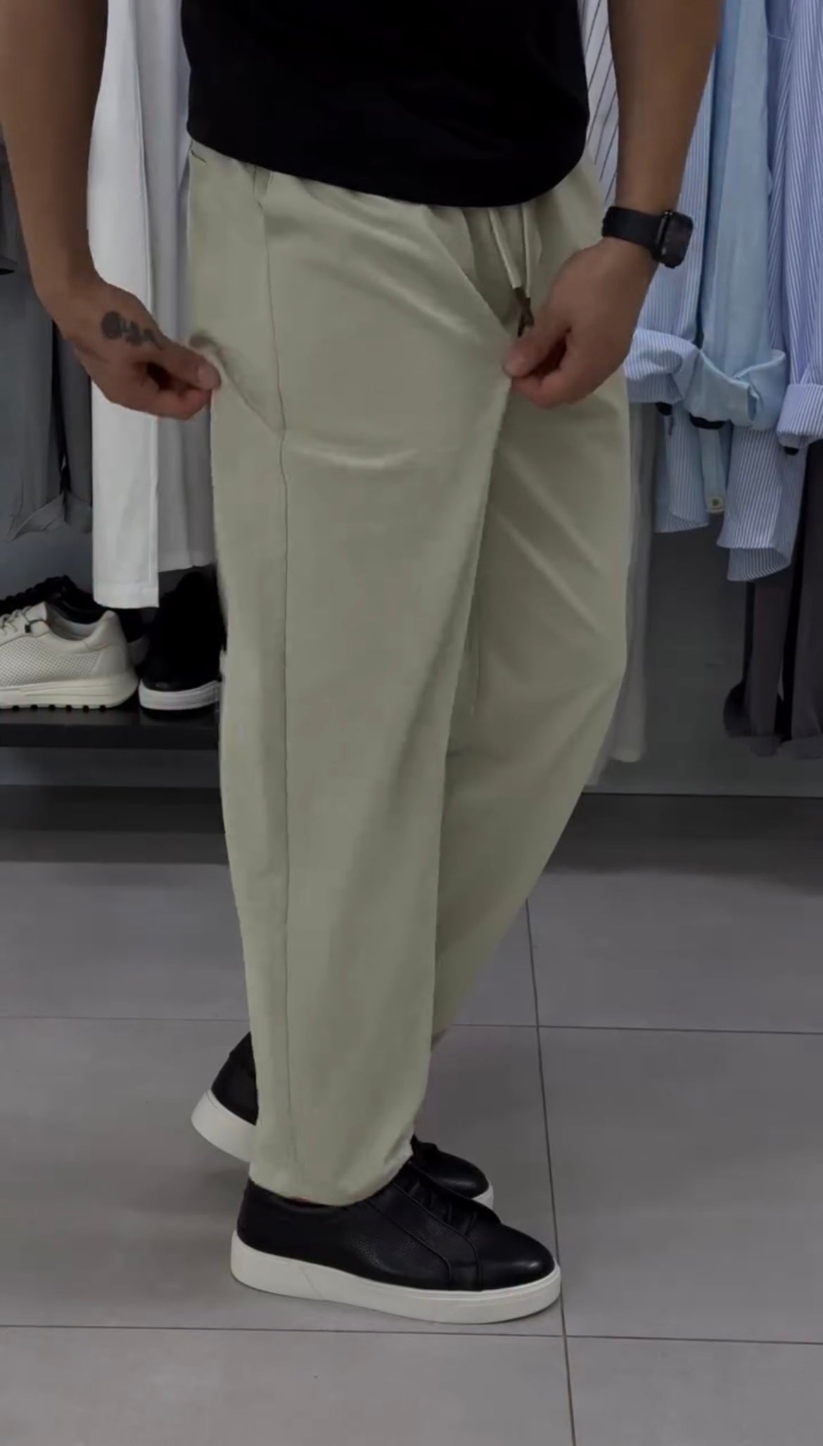 Relaxed Fit Casual Pants with Pockets