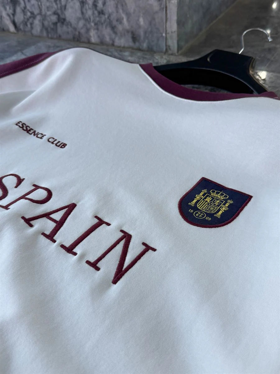 Minimalist Two-Tone Crest Tee
