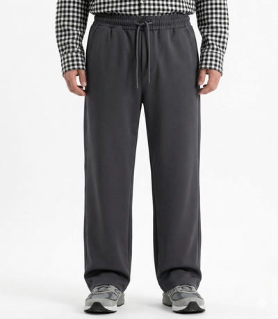 The Classic Wide Leg Tailored Trouser  Black