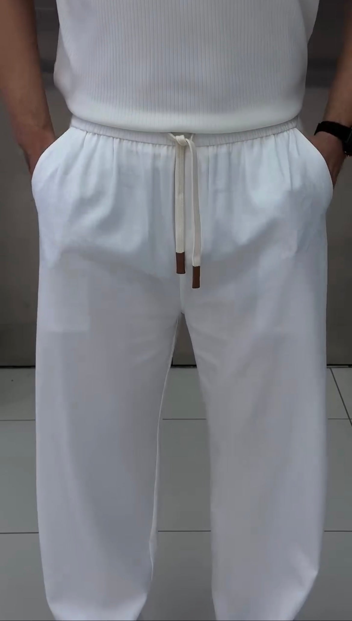Relaxed Fit Summer Drawstring Trouser