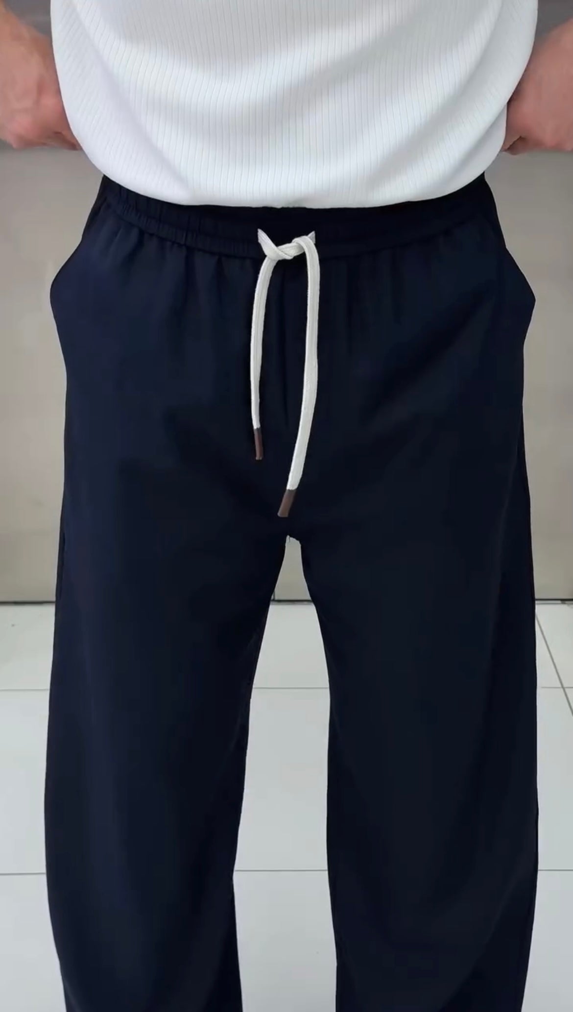 Relaxed Fit Summer Drawstring Trouser