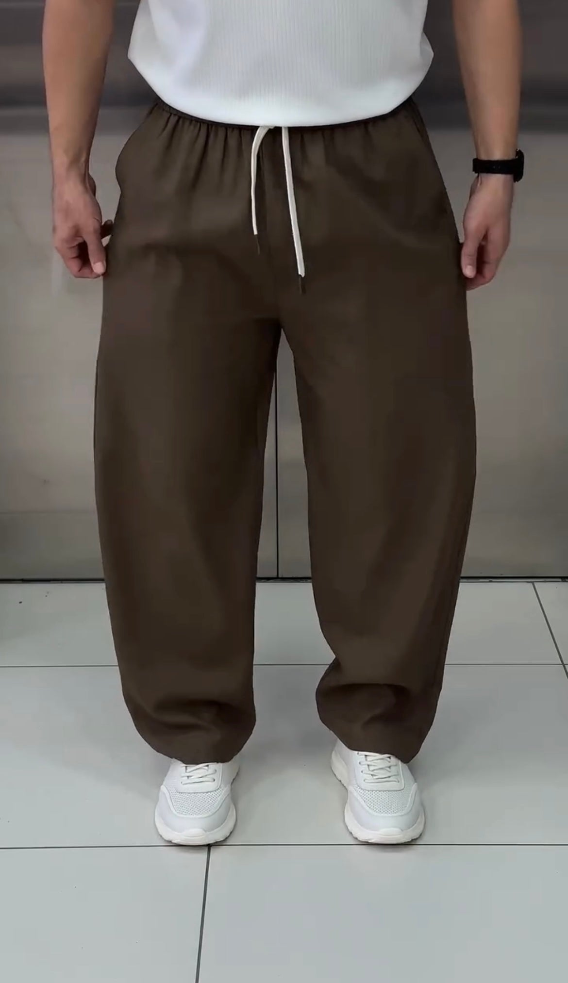 Relaxed Fit Summer Drawstring Trouser
