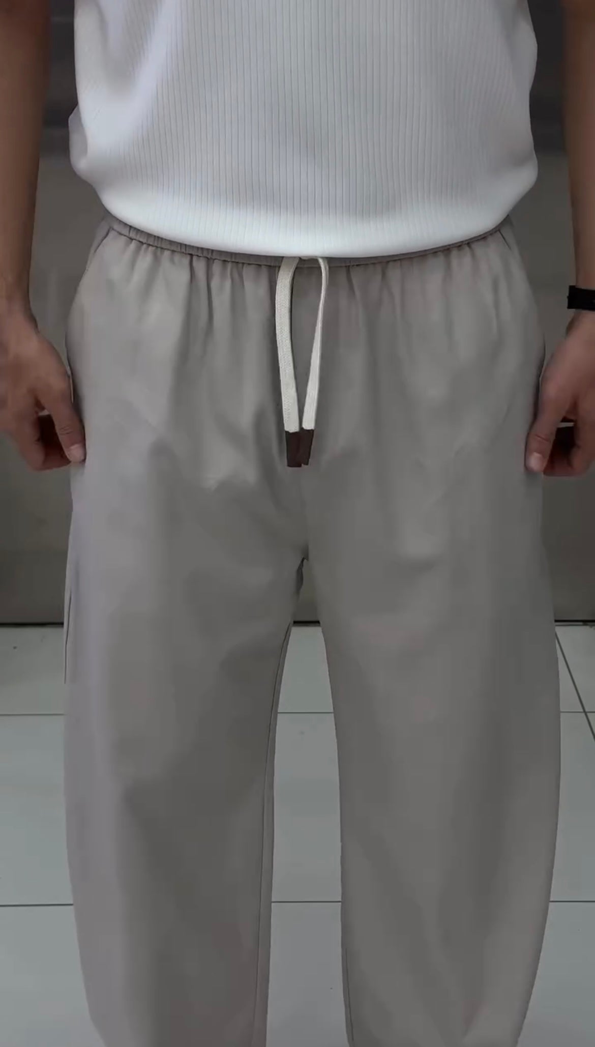 Relaxed Fit Summer Drawstring Trouser