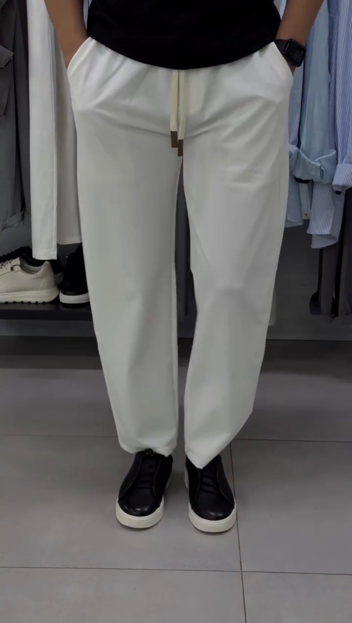 Relaxed Fit Casual Pants with Pockets