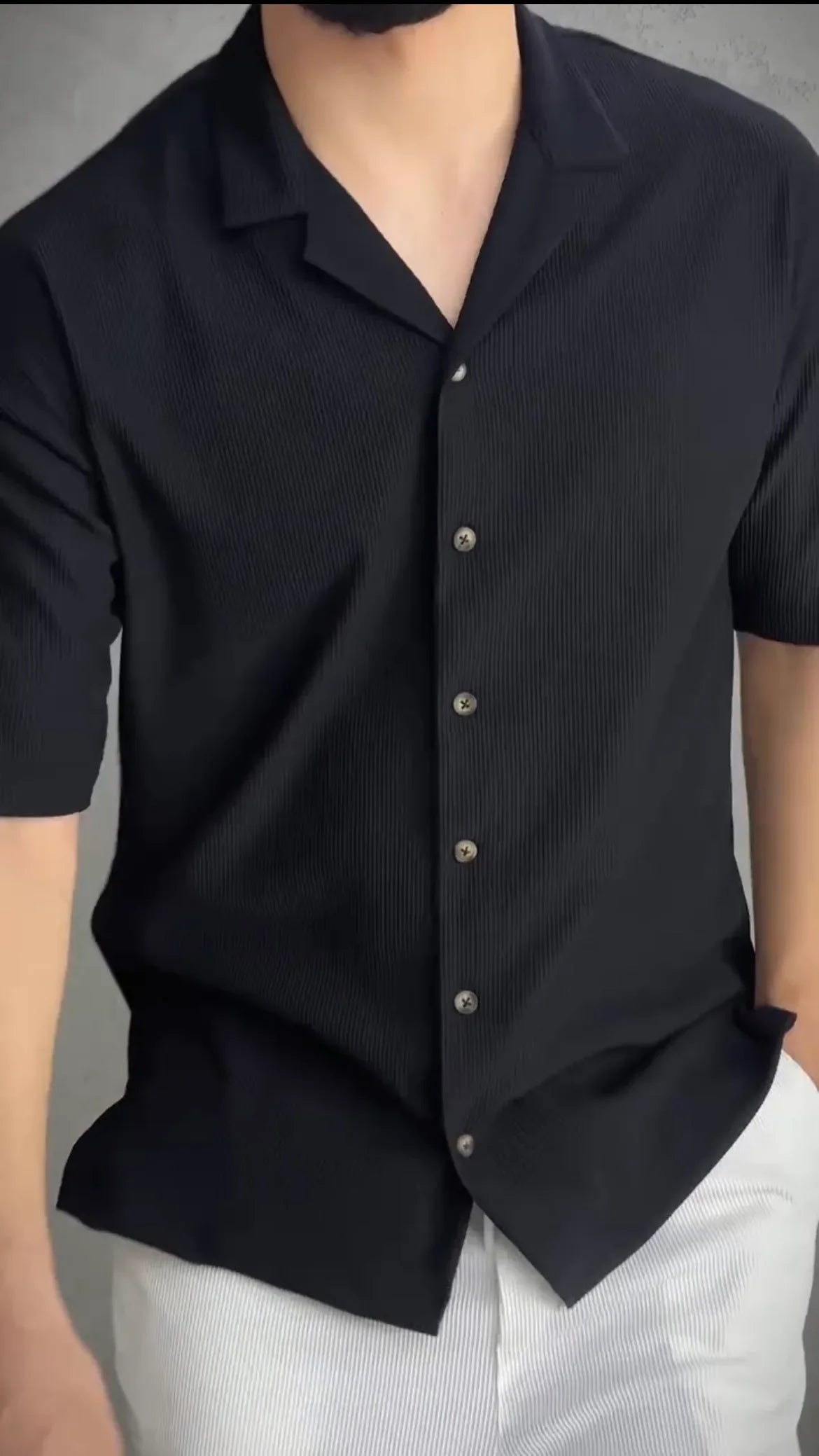 Textured Short Sleeve Shirt