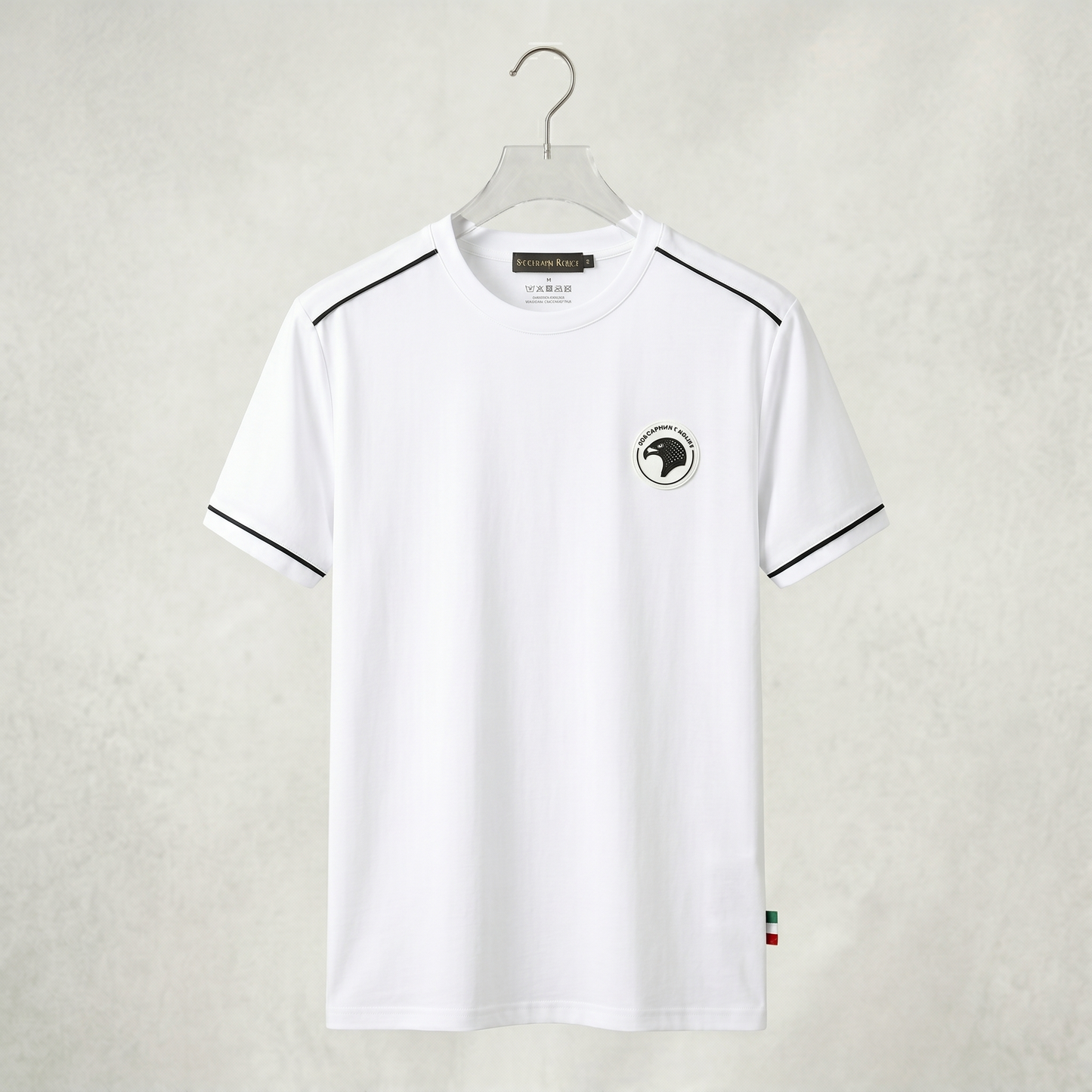Short Sleeve Shirt with Piping