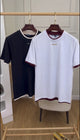 Crew Neck Tee with Stylish Contrast Trim